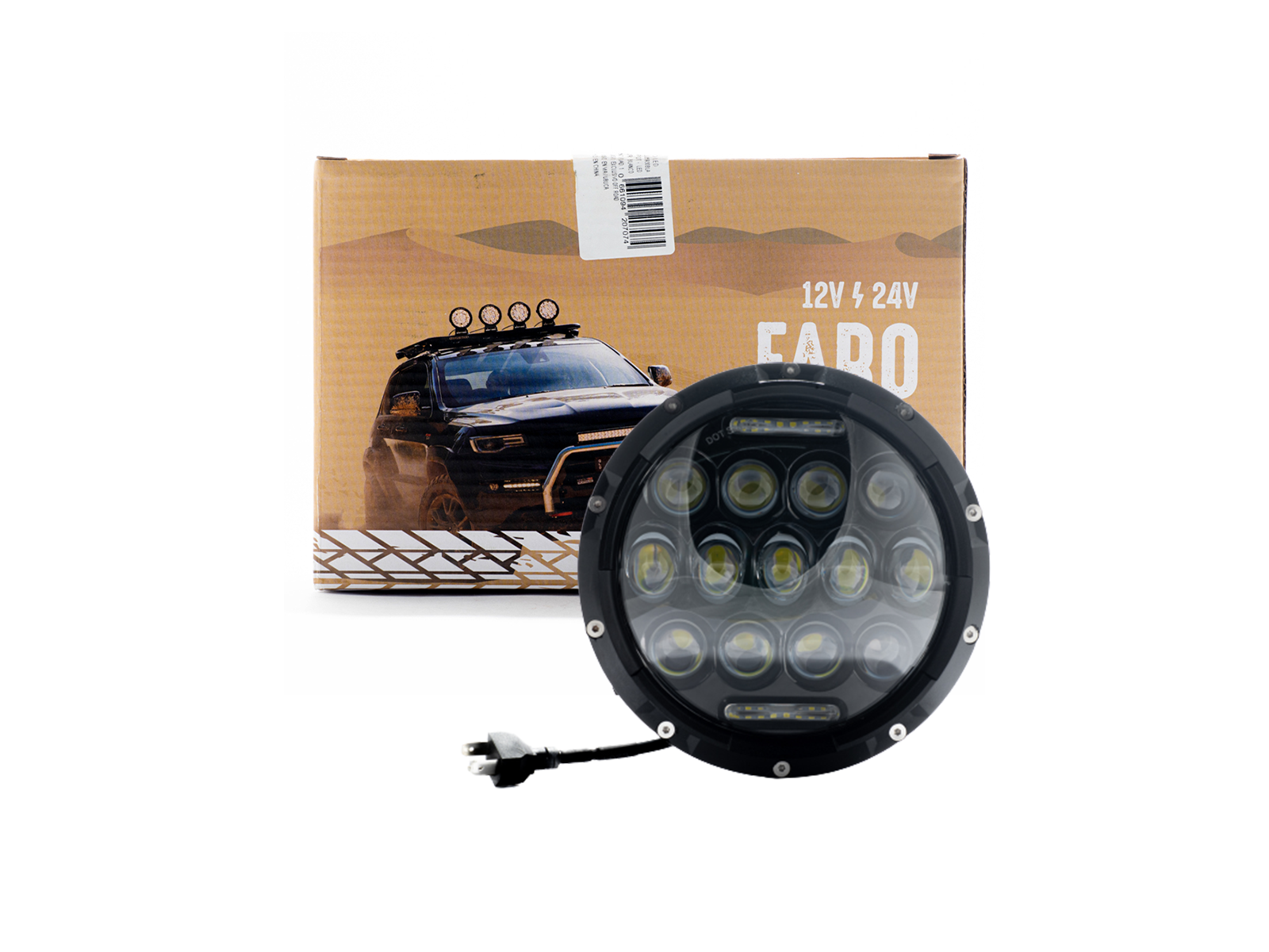 FARO REDONDO 7" - FUNCION ALTA/BAJA - Cod 6935