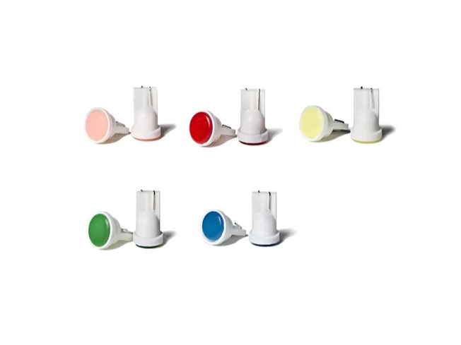 LED COB -T10 / T5 - COLORES VARIOS