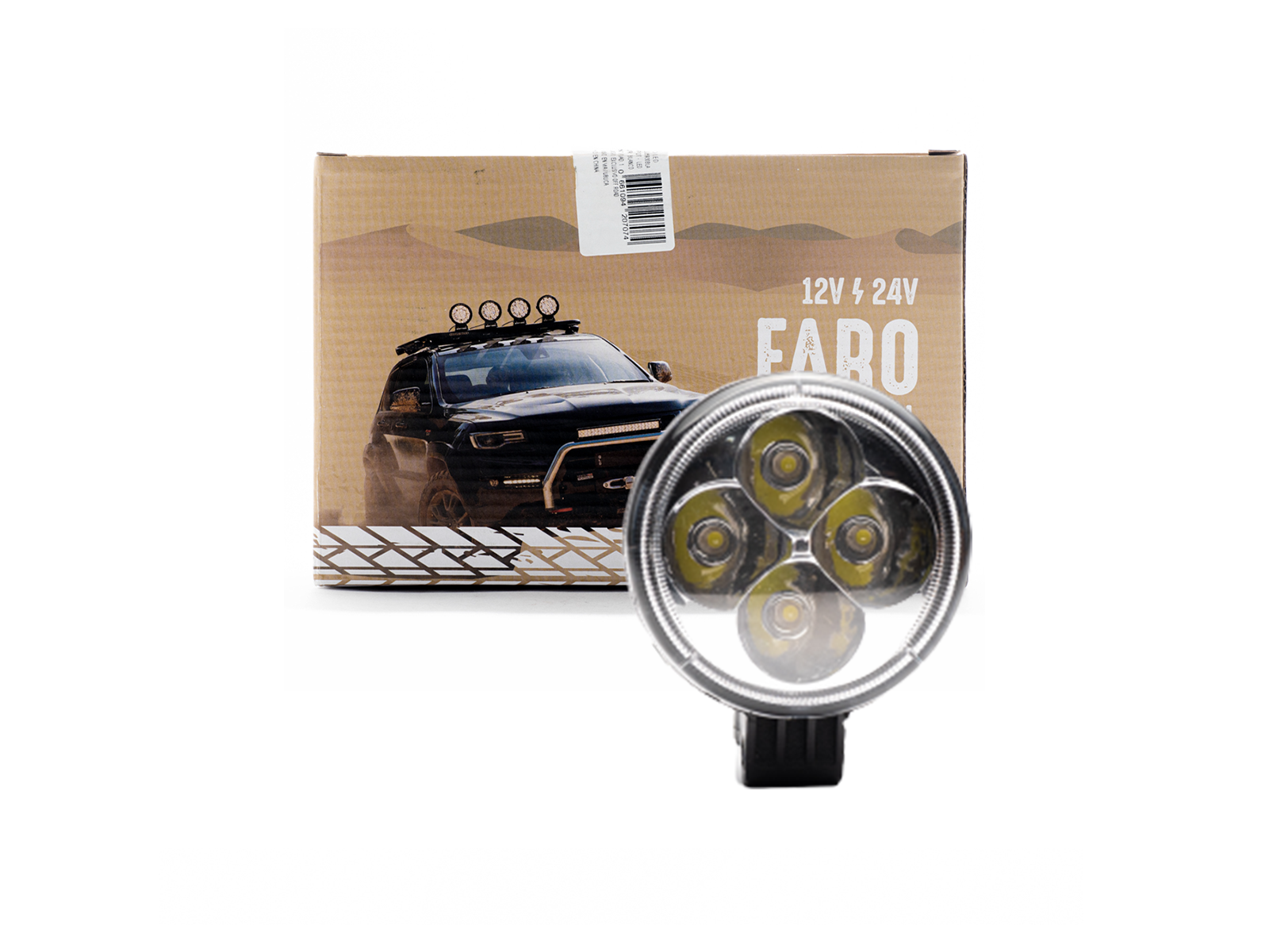 FARO CIRCULAR 12w - 4 LED - 10cm DIAMETRO APROX- Cod 712