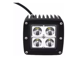 FARO CUADRADO 4 LED 20w - 10cm x LADO APROX - ALUMINIO - Cod 1512