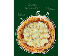 Pizza Queso Azul x 4 porciones