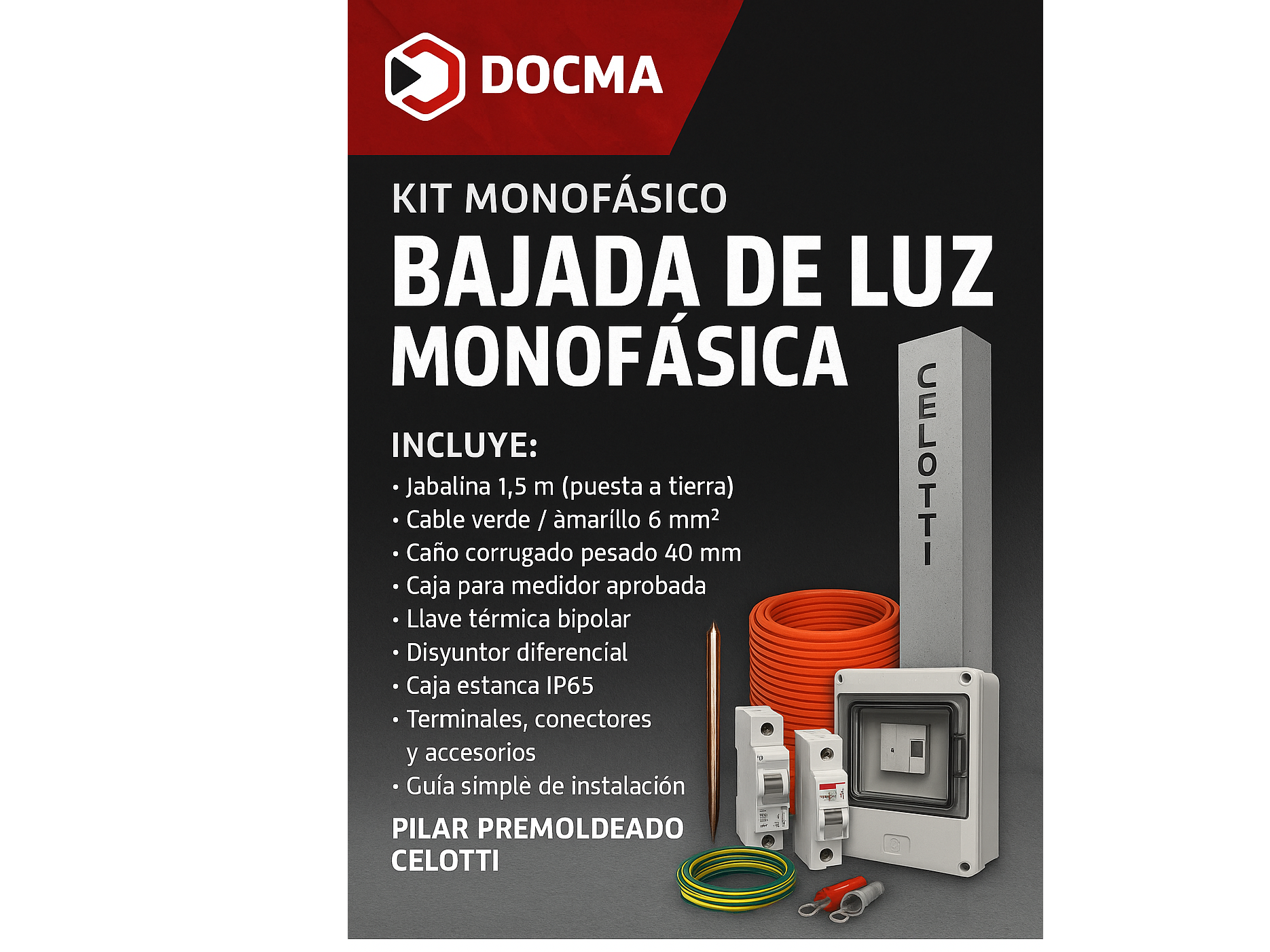 Kit de Instalacion Monofasica