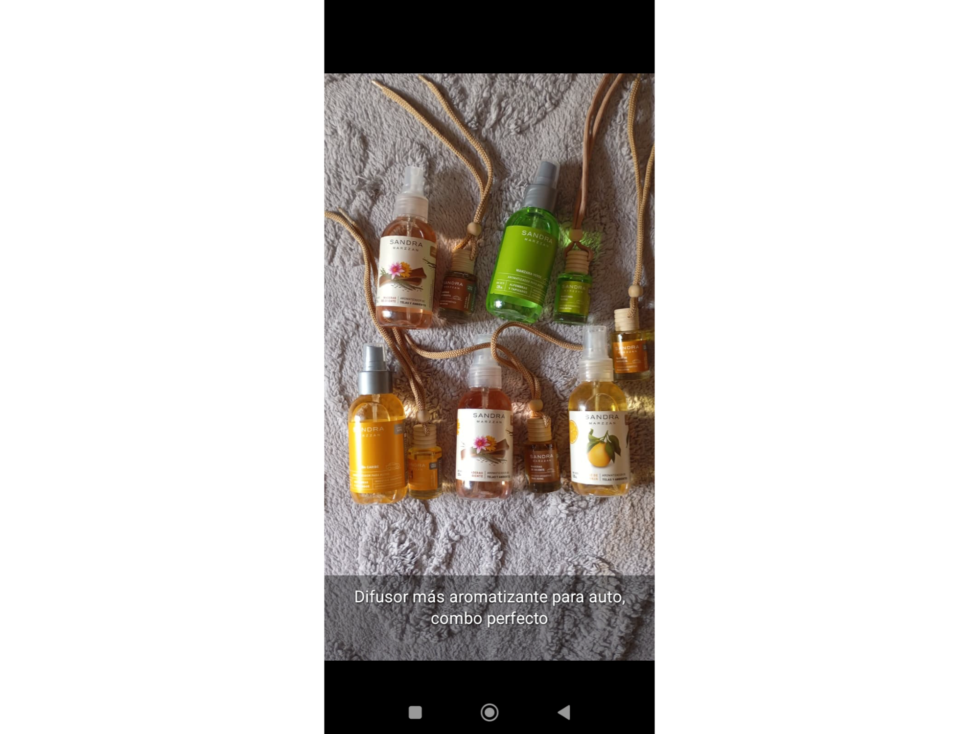 Aromatizador y perfumante de auto