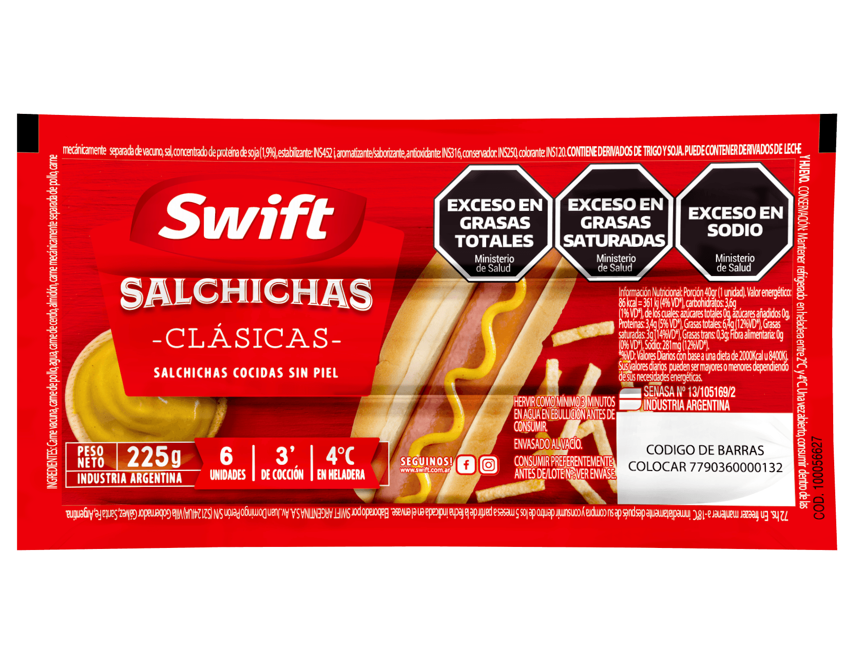 Salchichas Swift Kids 6 x 190 Gr