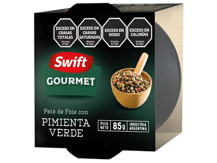 Pate de foie c/pimienta verde Gourmet Swift 85 Gr