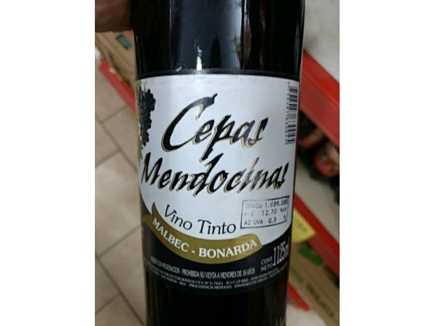 VINO CEPAS MENDOCINAS BONARDA