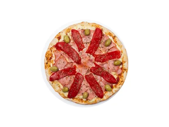 Pizza Jamon y Morron