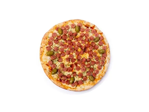 Pizza Salchicha y Cheddar
