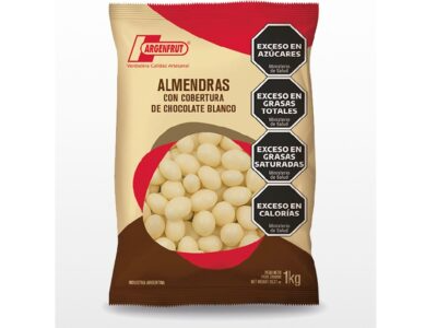 ALMENDRA CON CHOCOLATE BLANCO 6 X 1 KG