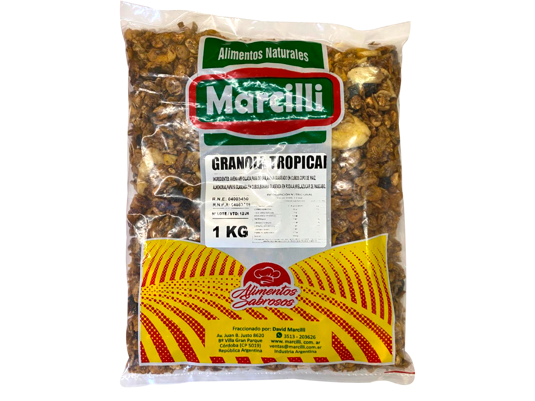 GRANOLA TROPICAL 5 X 1 KG