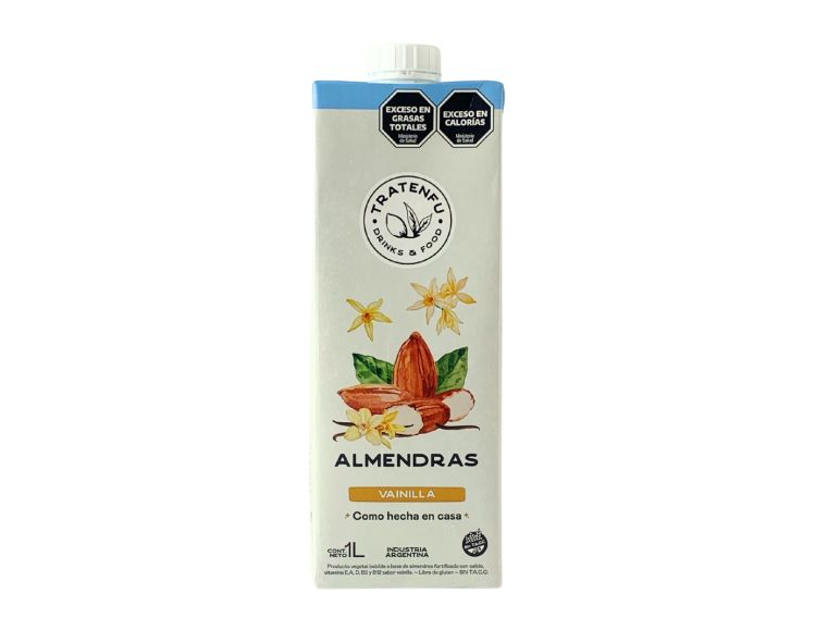 LECHE DE ALMENDRA 8 X 1 L - SABOR VAINILLA-