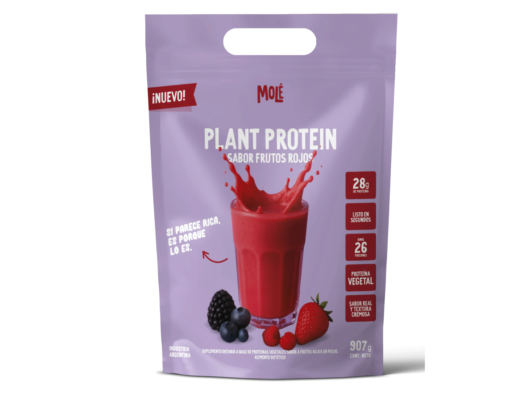 PLANT PROTEIN FRUTOS ROJOS 907g