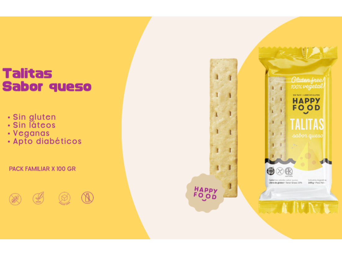 TALITAS SABOR QUESO SIN T.A.C.C x24 u.