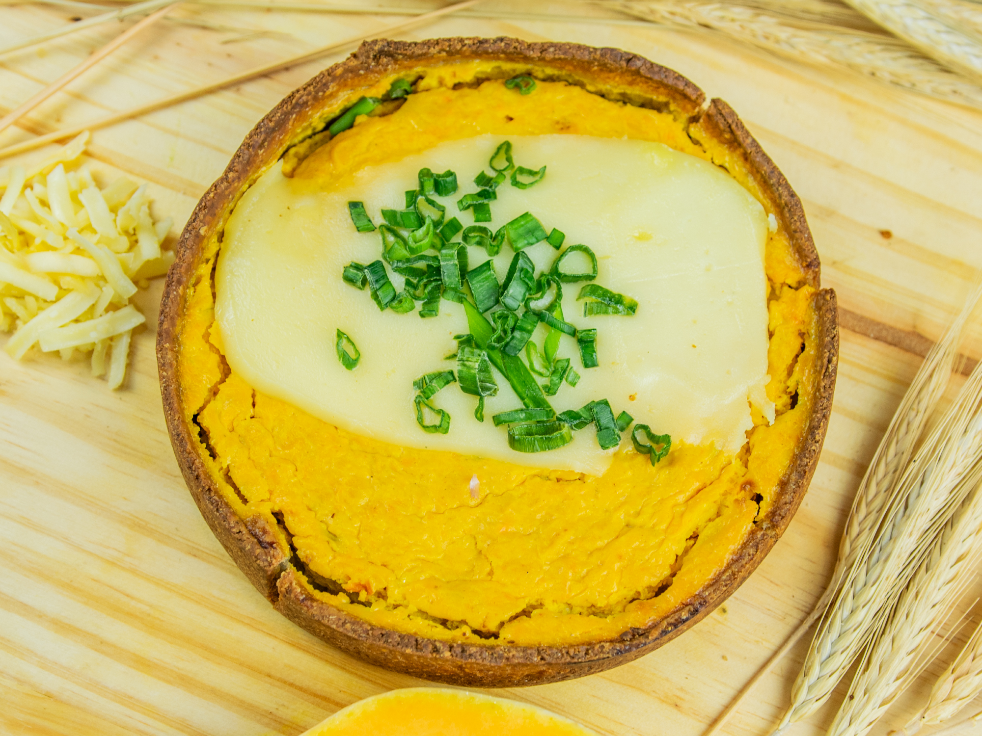 Tarta de calabacin y muzzarella