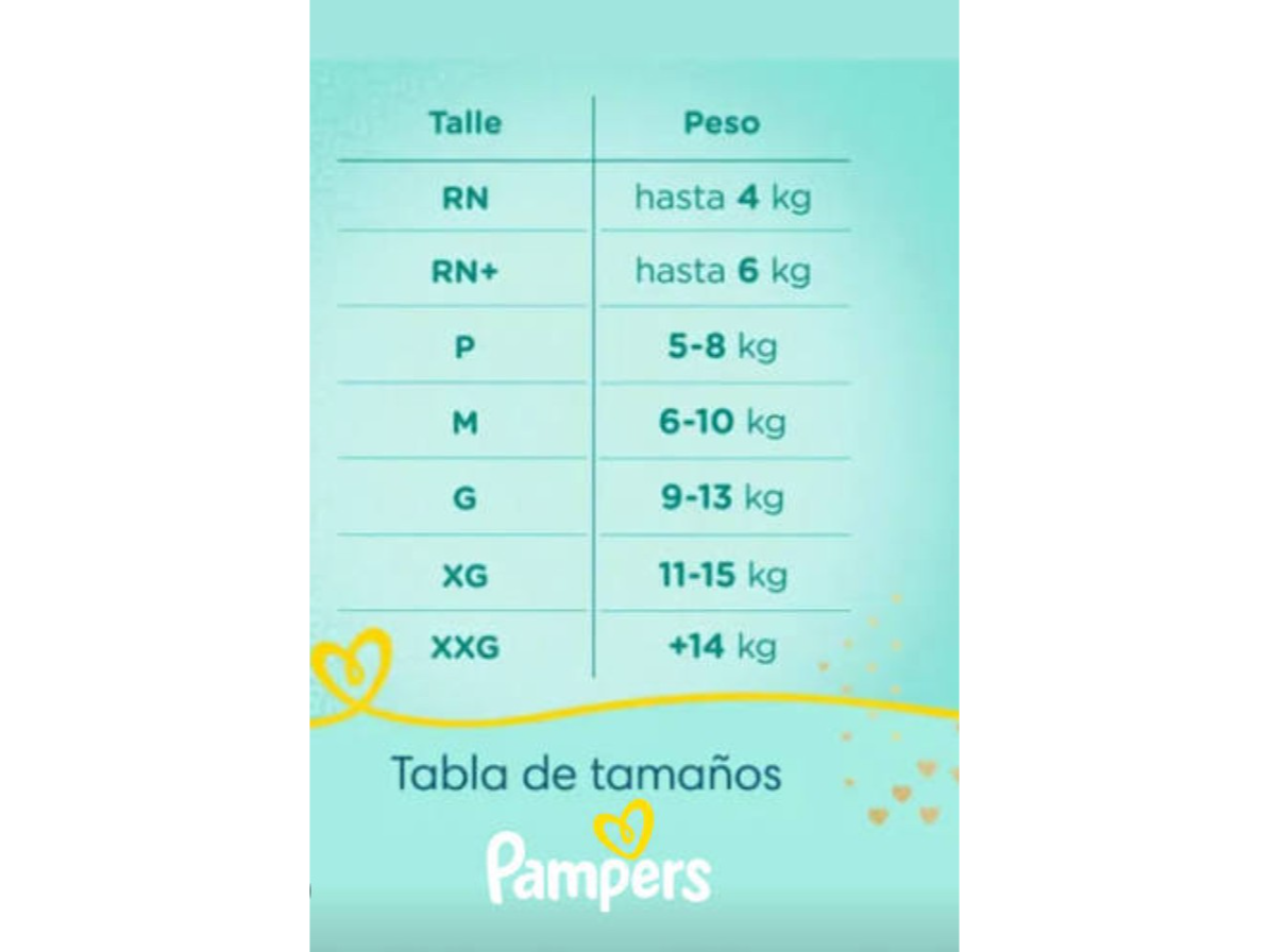TALLE PARA ELEGIR TU PAMPERS