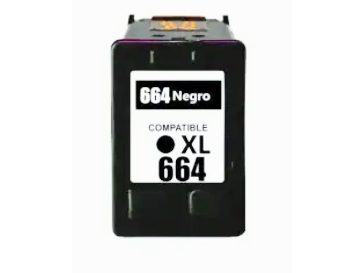 HP 664XL BLACK    COMPATIBLE CON CART PH DESKJET 1115 2135 3635 3835 4535 4675 2675 2676 2677 5075 5275