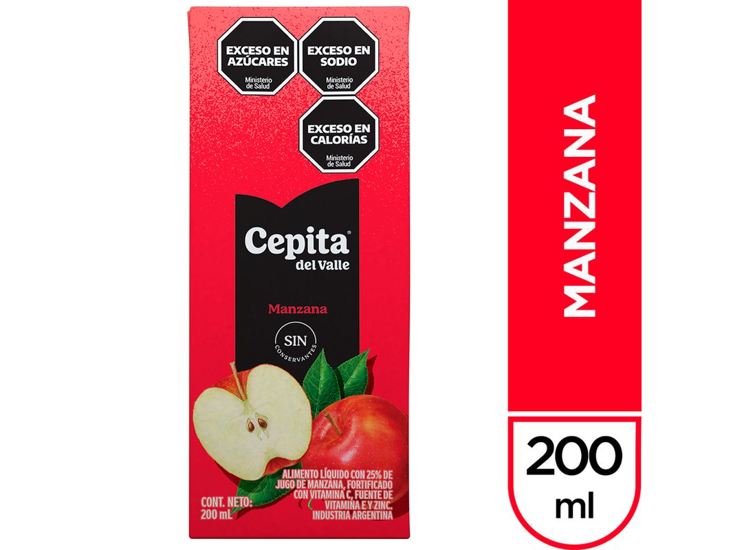 Jugo Cepita Manzana x 200 cc