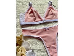 Conjunto Morley ! TALLE 90. ROSA