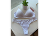 CONJUNTO TRIANGULO DE LYCRA. BLANCO