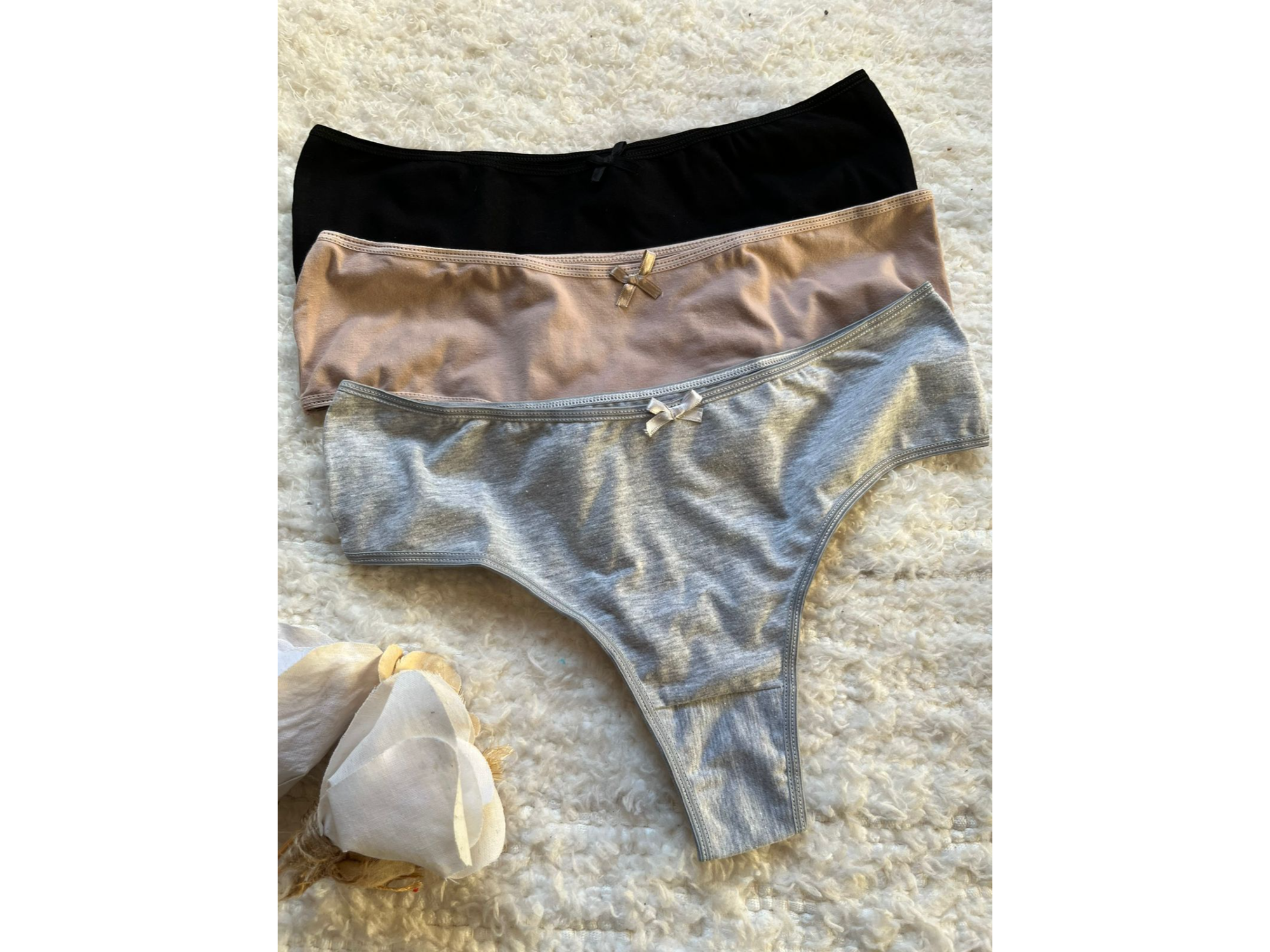 CULOTTELES DE ALGODON. PACK DE 3. TALLE 2