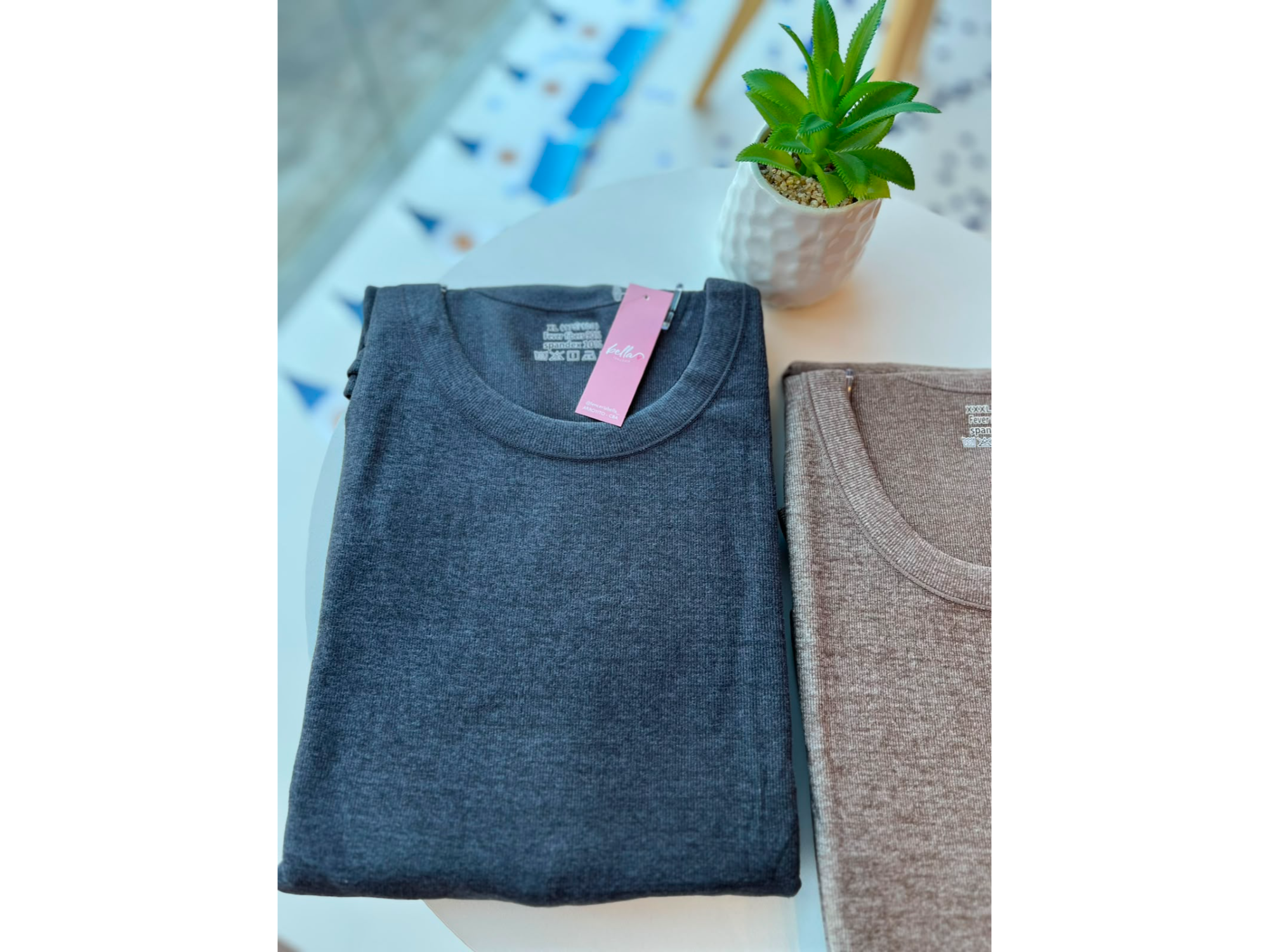 CAMISETA TERMICA DE HOMBRE-GRIS CLARO