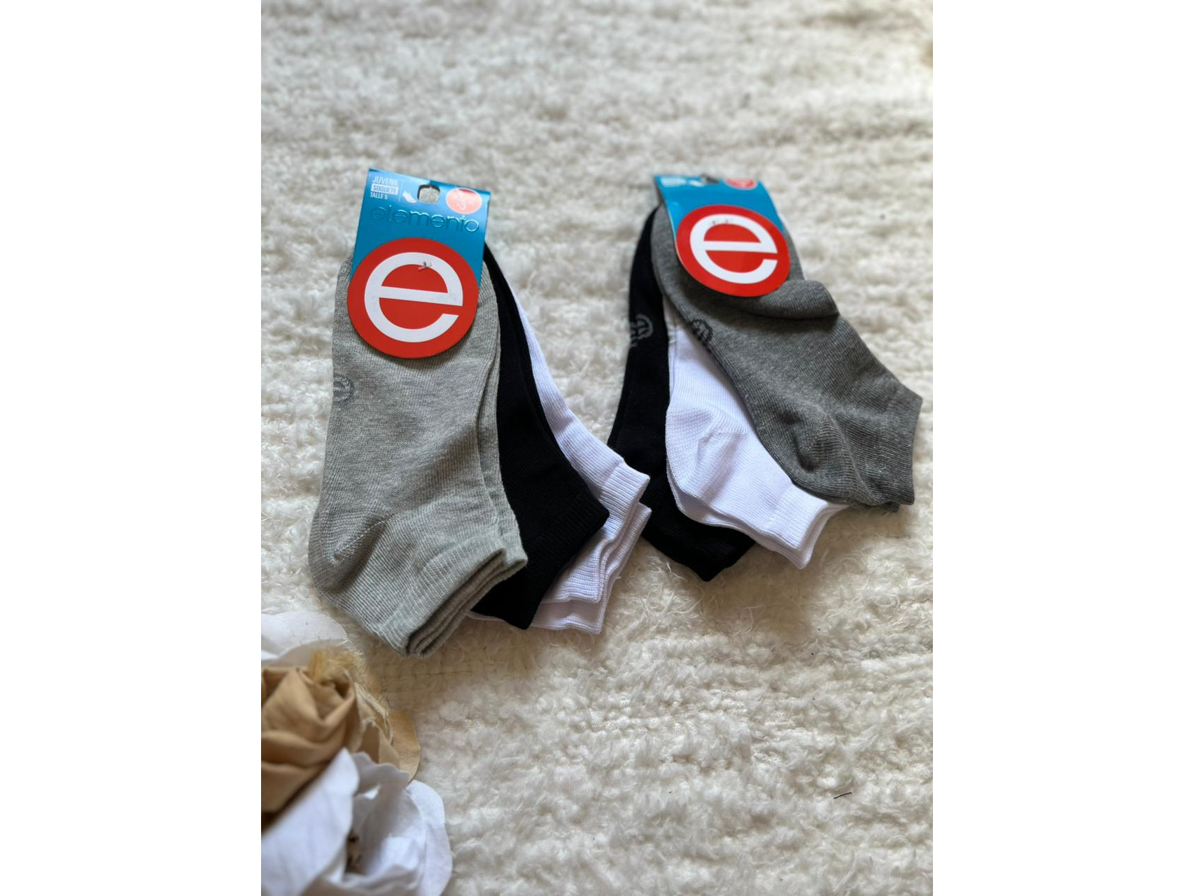 PACK DE 3 MEDIAS SOQUETES DE NIÑO/A TALLE 4