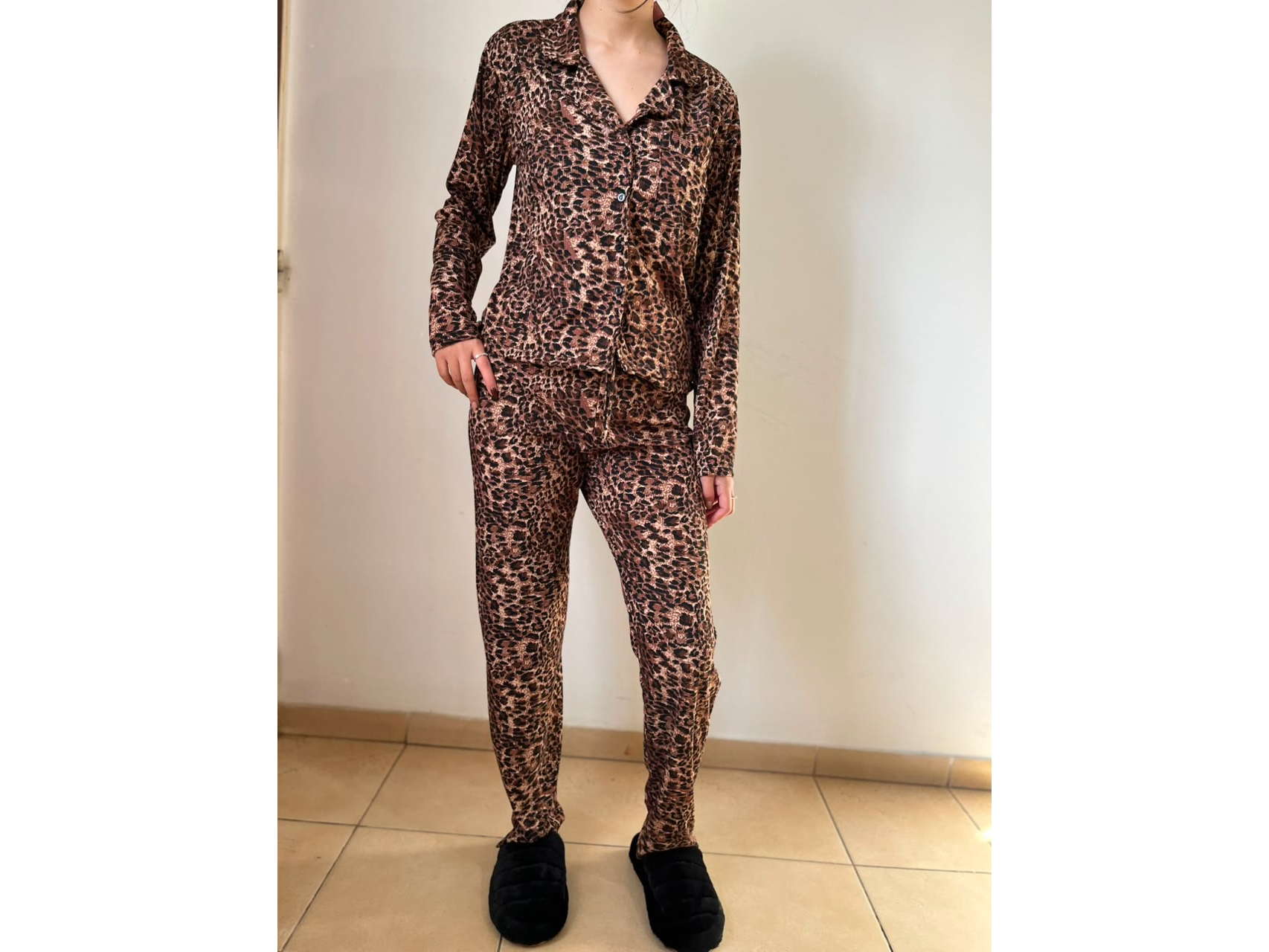 PIJAMA CAMISERO ANIMAL PRINT 3