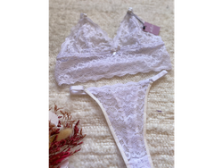 Bralet de encaje! TALLE 85. BLANCO