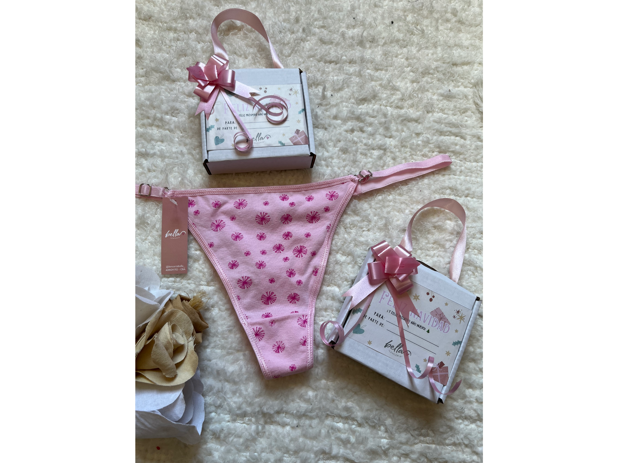 COLALES ROSAS REGULABLES. TALLE UNICO