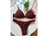 Conjunto triangulo Morley c/les basica estampado. CHOCO
