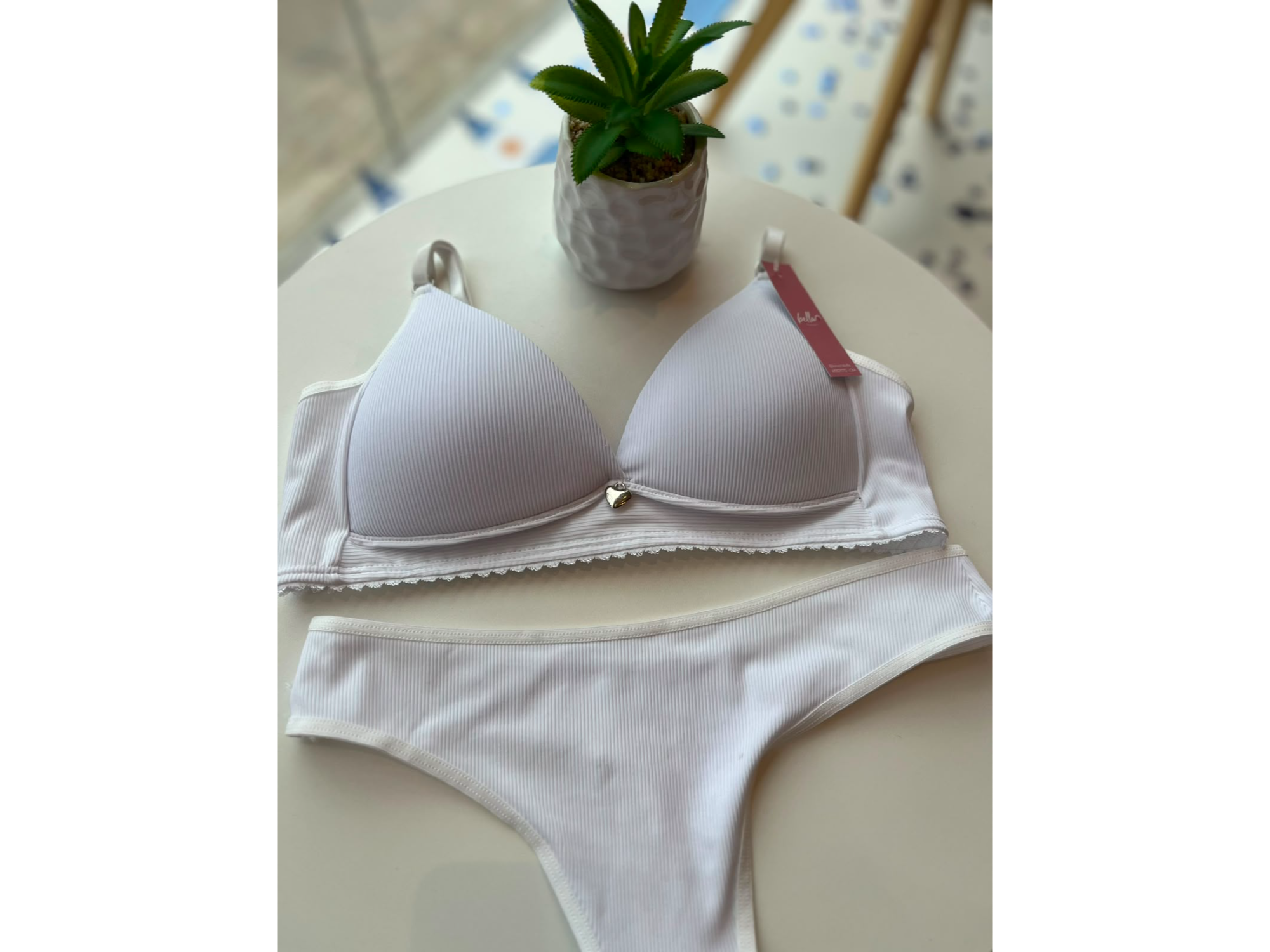 Conjunto Morley con colales basica. BLANCO