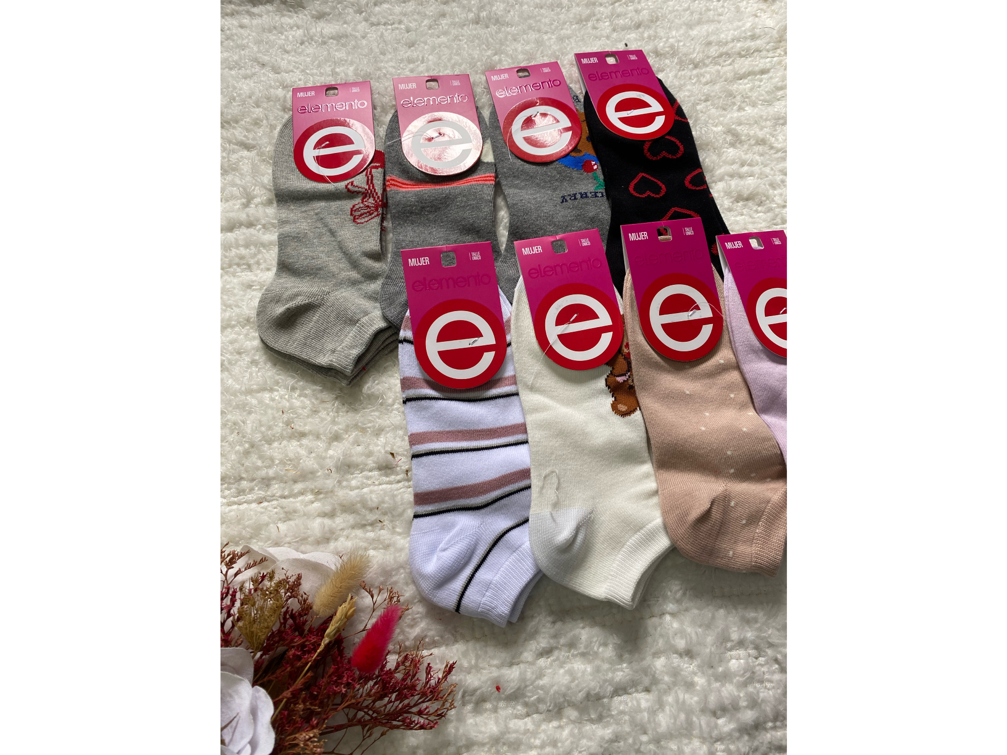 Medias Elemento ! Estampadas y Lisas