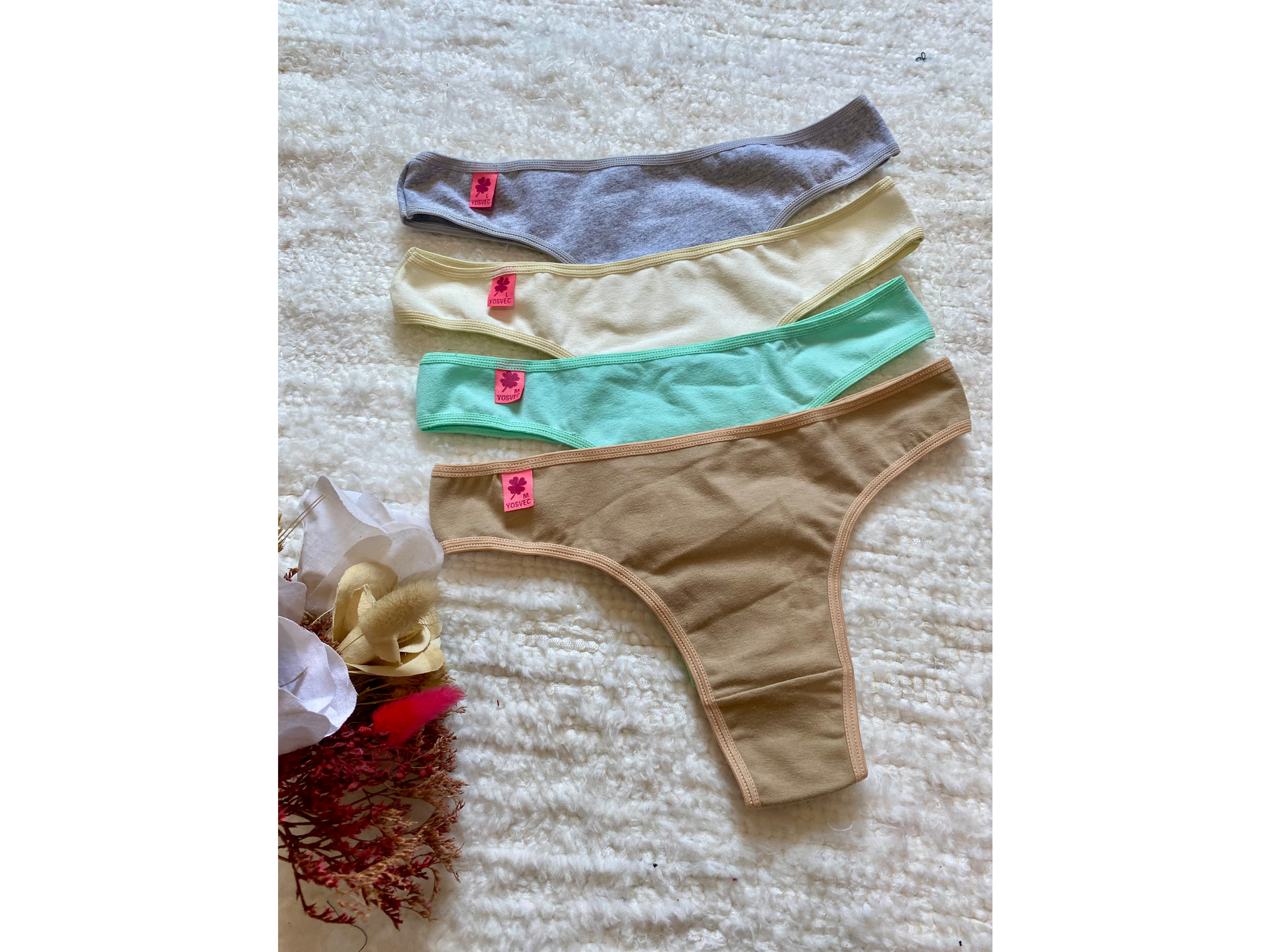 Pack de 3 colales Algodon! TALLE L