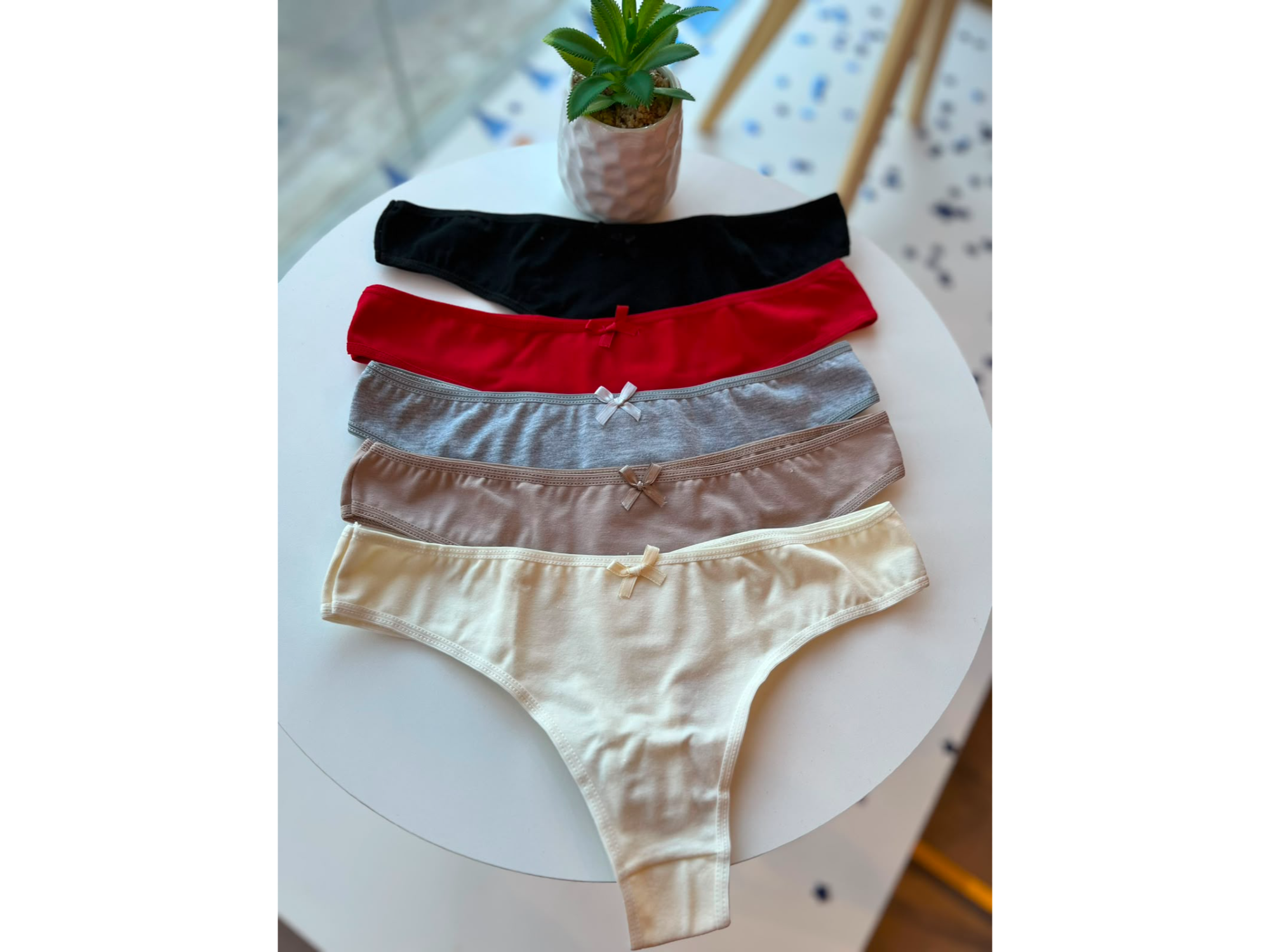PACK DE 3 COLALES BASICAS ALGODON. TALLE 1