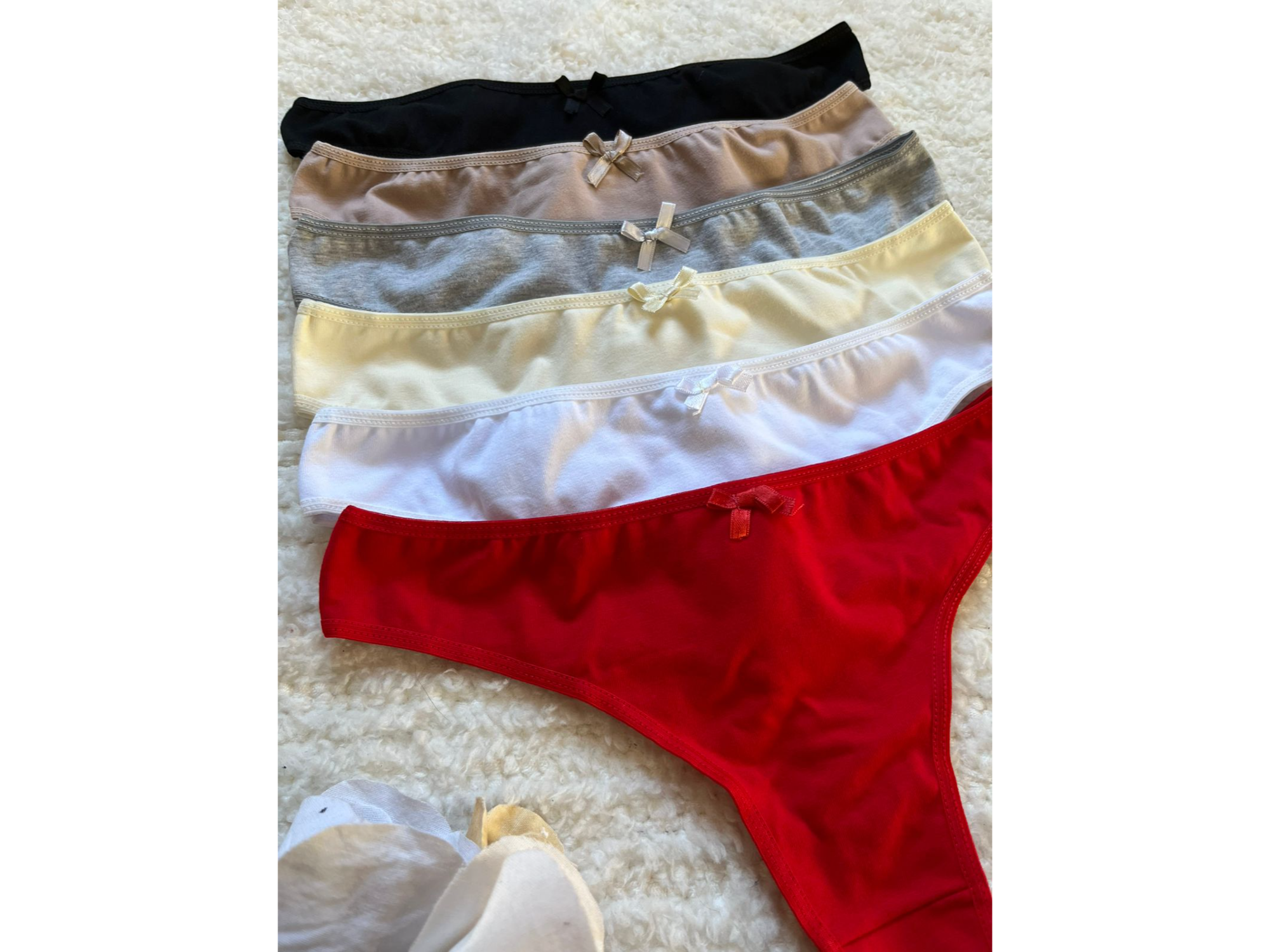 PACK DE 3 COLALES BASICAS ALGODON. TALLE 1