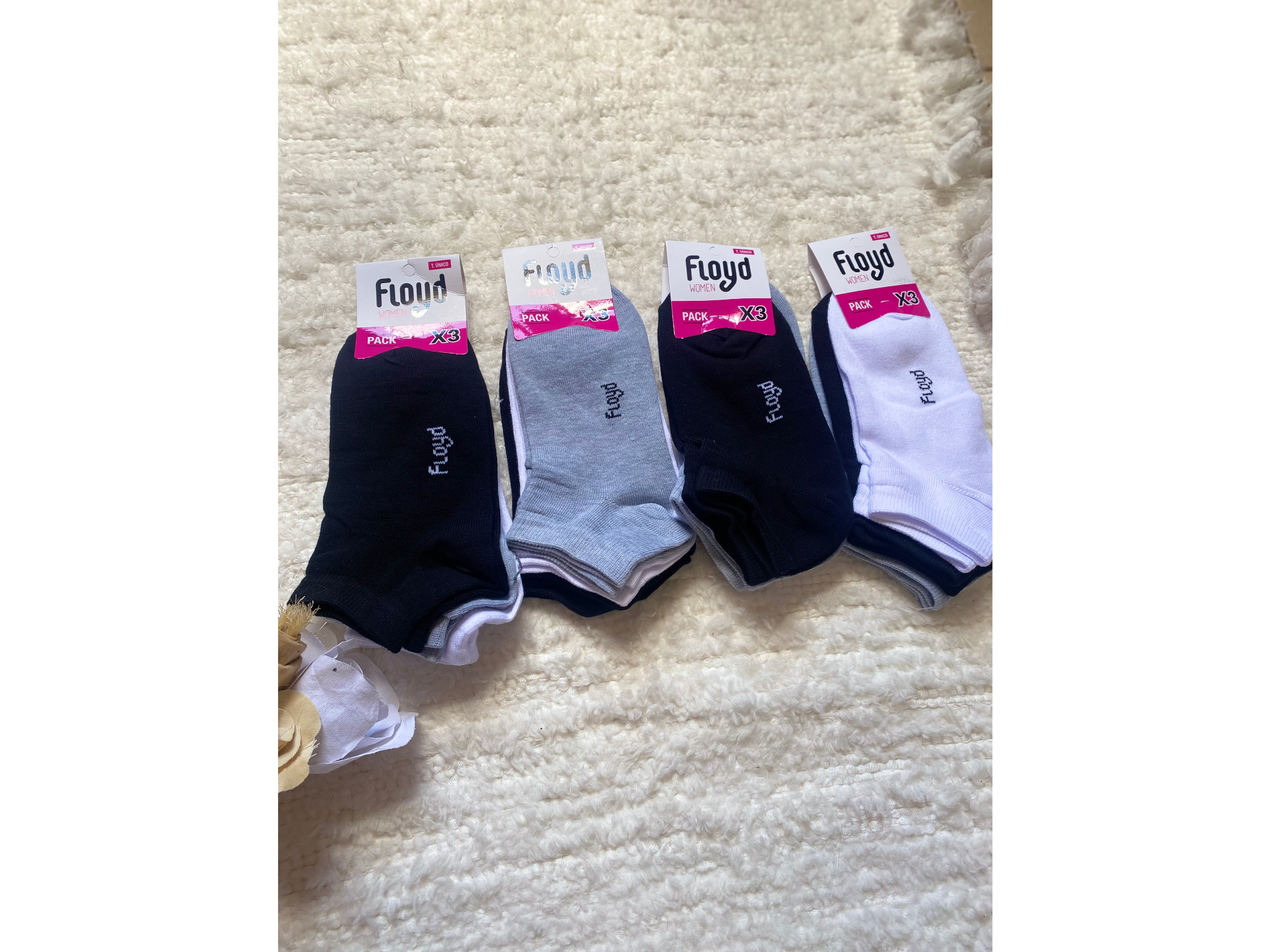 PACK DE 3 SOQUETES MUJER