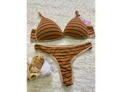 TALLE 95. BEIGE RAYADO