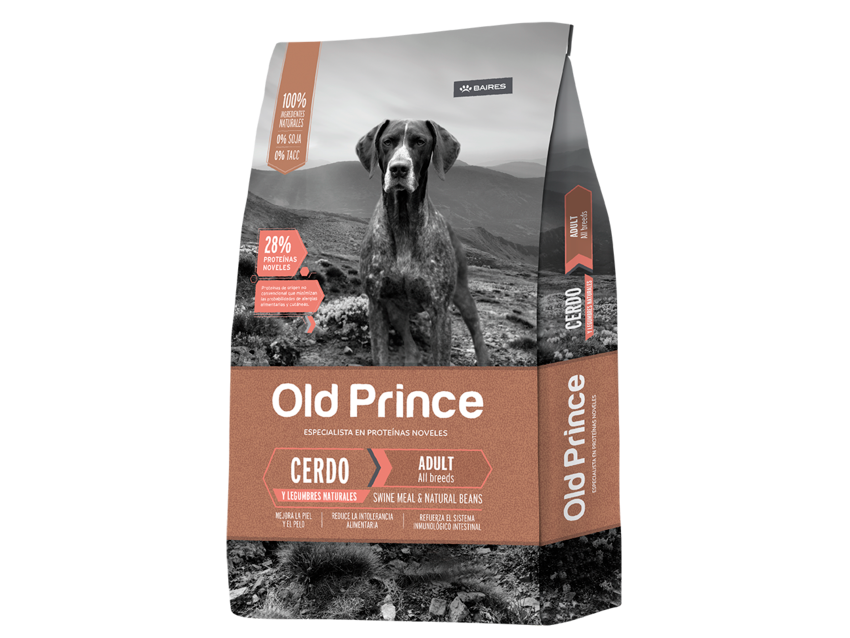 Old Prince dermadefense Cerdo perro adulto todos los tamaños 15 KG