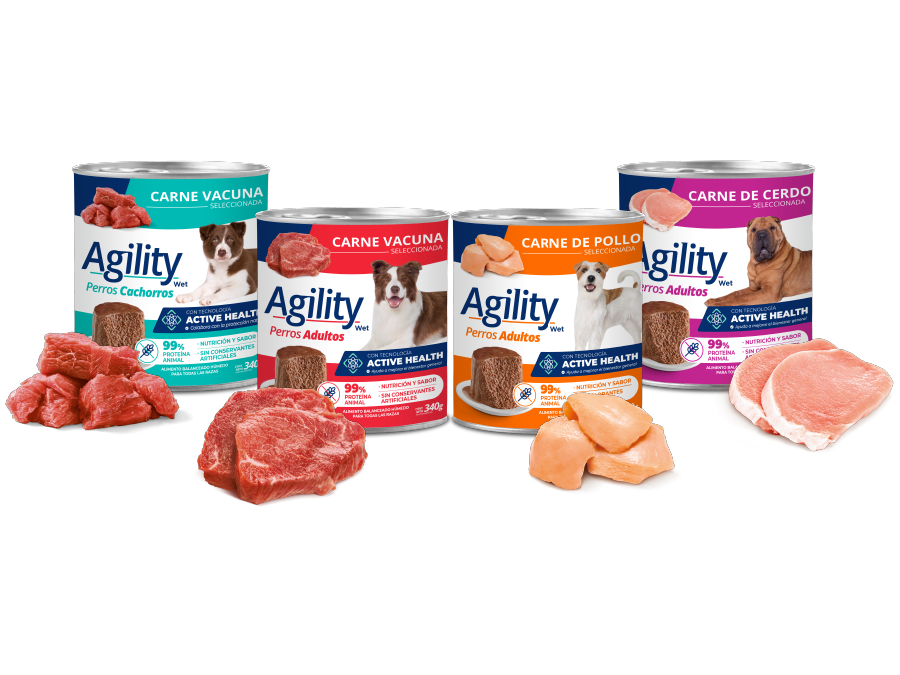 AGILITY perro - Lata 340 gr