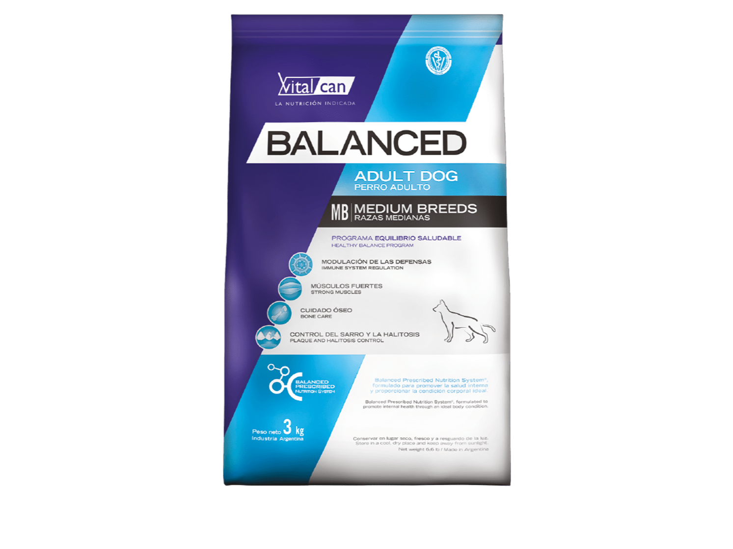 VitalCan Balanced perro adulto razas medianas 20 KG + 2 KG DE REGALO