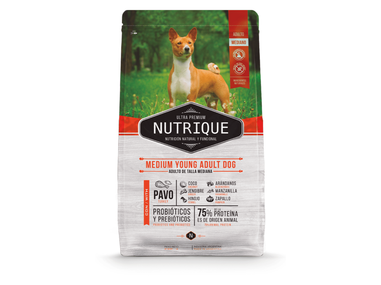 Nutrique perro adulto razas medianas 3 KG + LATA CONTENEDORA DE REGALO