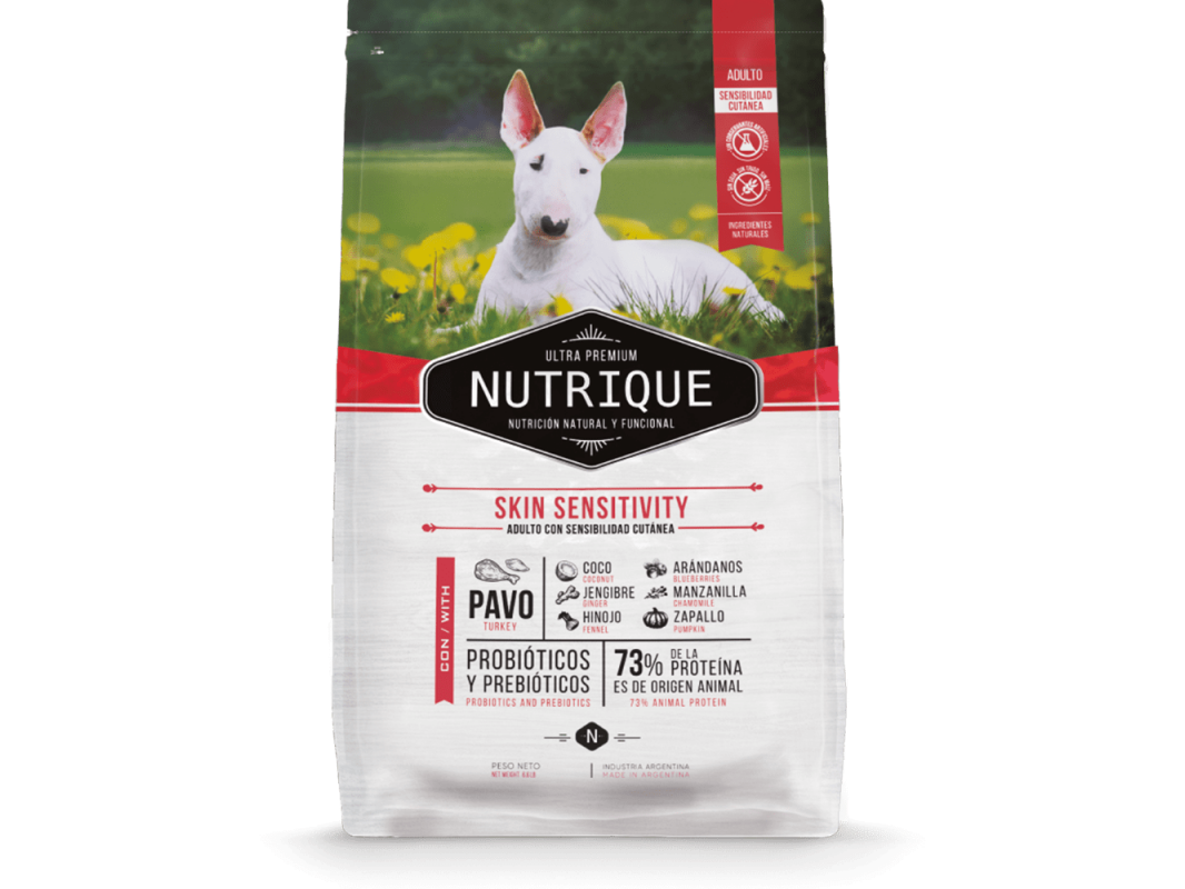 Nutrique skin sensitivity 15 KG + TACHO CONTENEDOR 15 KG DE REGALO
