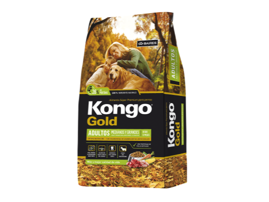 KONGO GOLD ADULTOS MEDIANOS Y GRANDES 21+3 KG