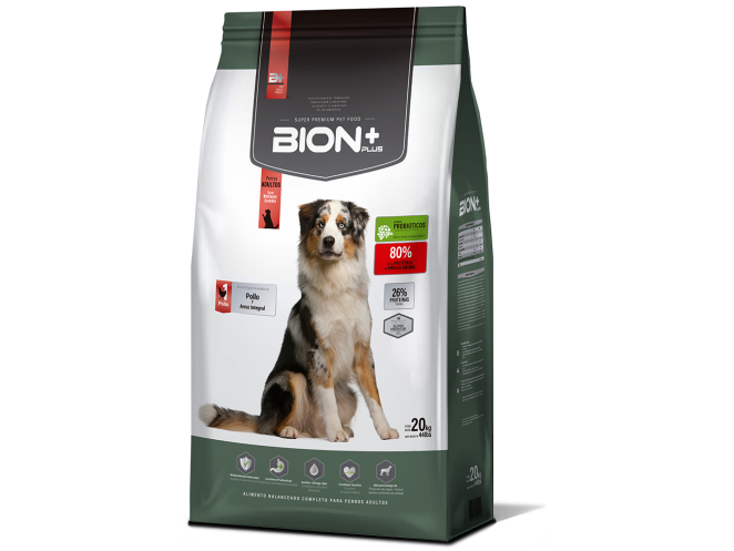 BION+PLUS SUPER PREMIUM PERRO ADULTO RAZA MED/GDE 20 KG