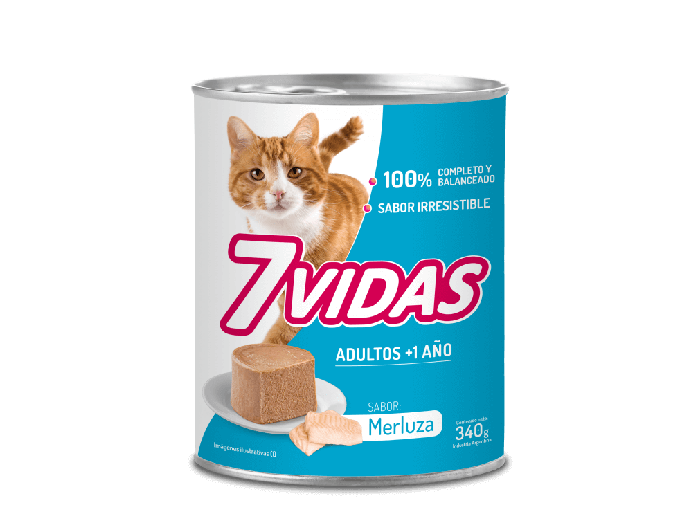 7 VIDAS - SABOR MERLUZA LATA 340 GR