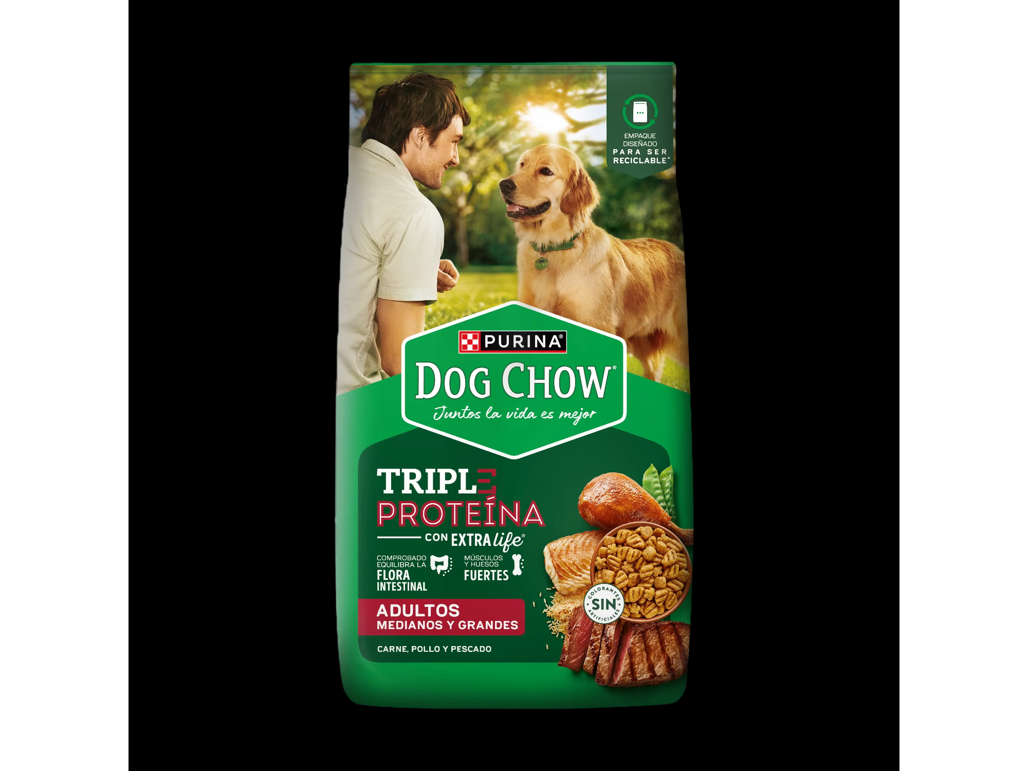 Dog Chow perro adulto razas medianas y grandes 20 KG + 4 KG DE REGALO