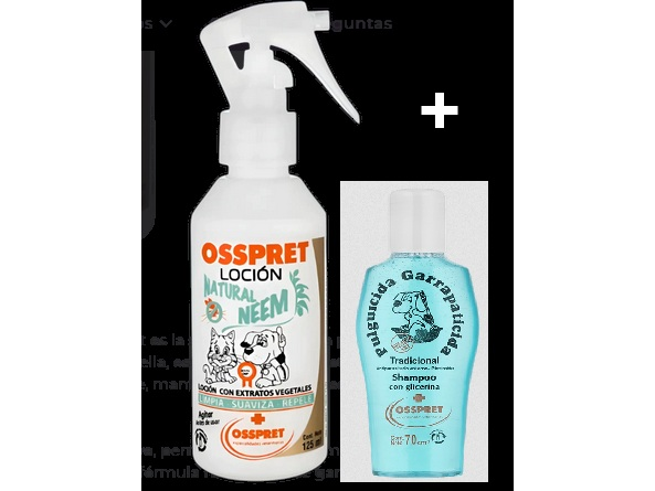 PACK REPELENTE LOCION NEEM 130 CC + SHAMPOO TRADICIONAL 70ML