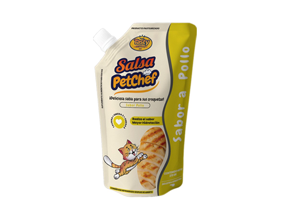 SALSA PETCHEF SABOR POLLO PARA GATOS