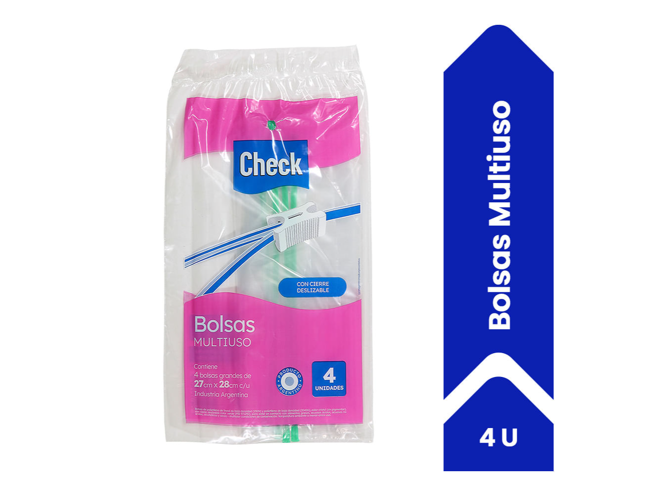 BOLSAS MULTIUSO CHECK X4UNIDADES