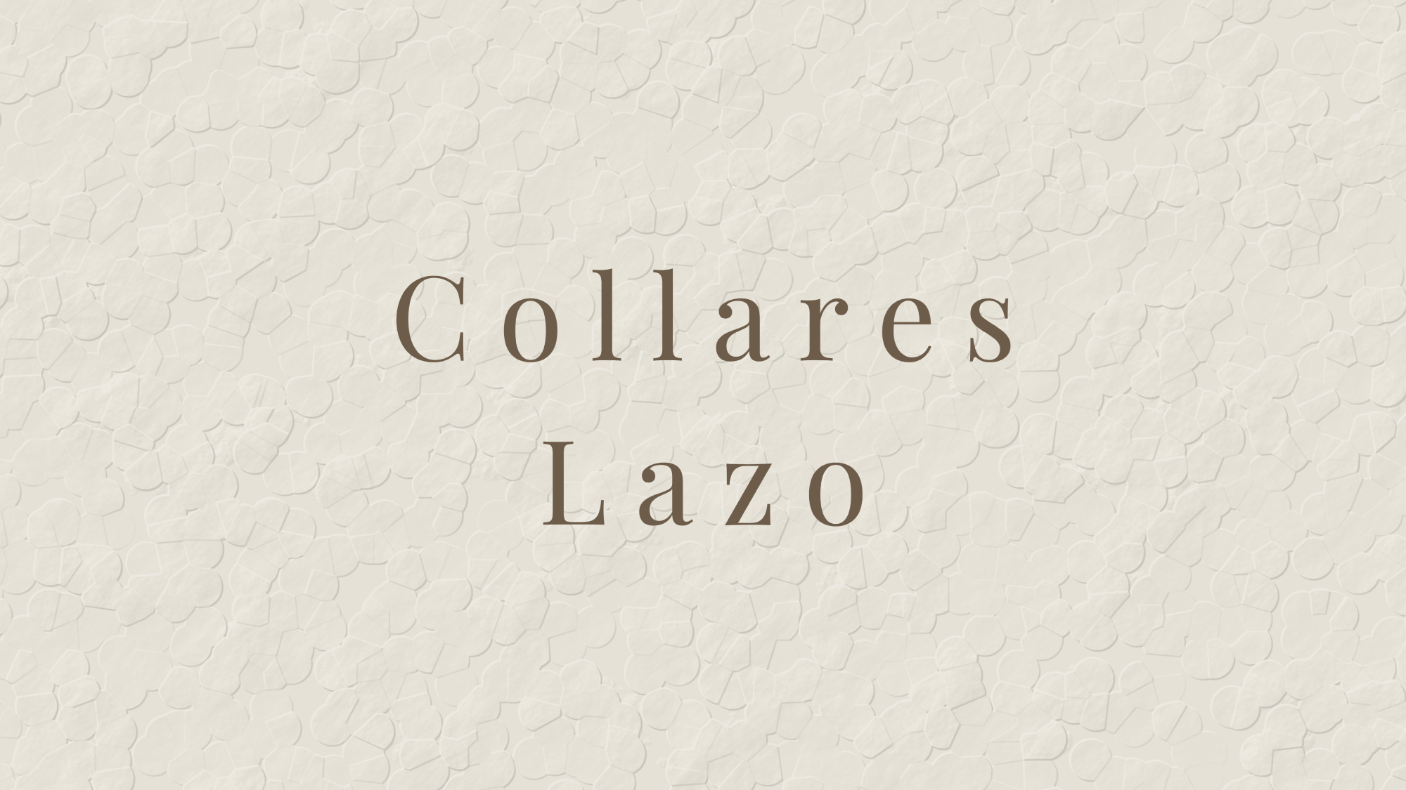 Collares con lazo